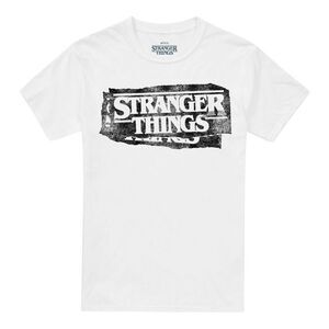 Stranger Things 5 Unisex Adult Punk Logo T-Shirt / White